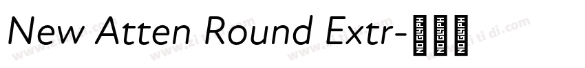 New Atten Round Extr字体转换